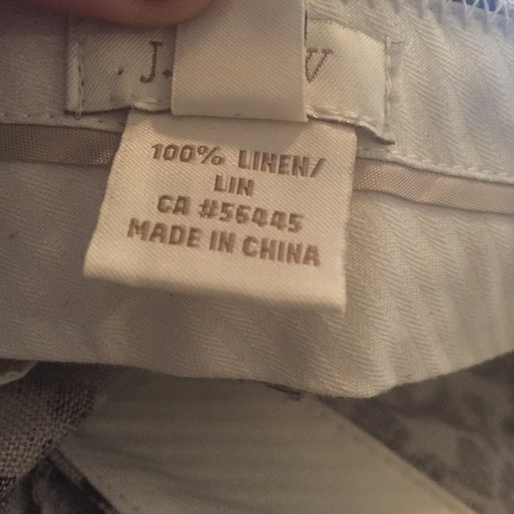 J.CREW 100% Linen Cheetah Capri Cuffed Ankle Pants - Picture 4 of 5